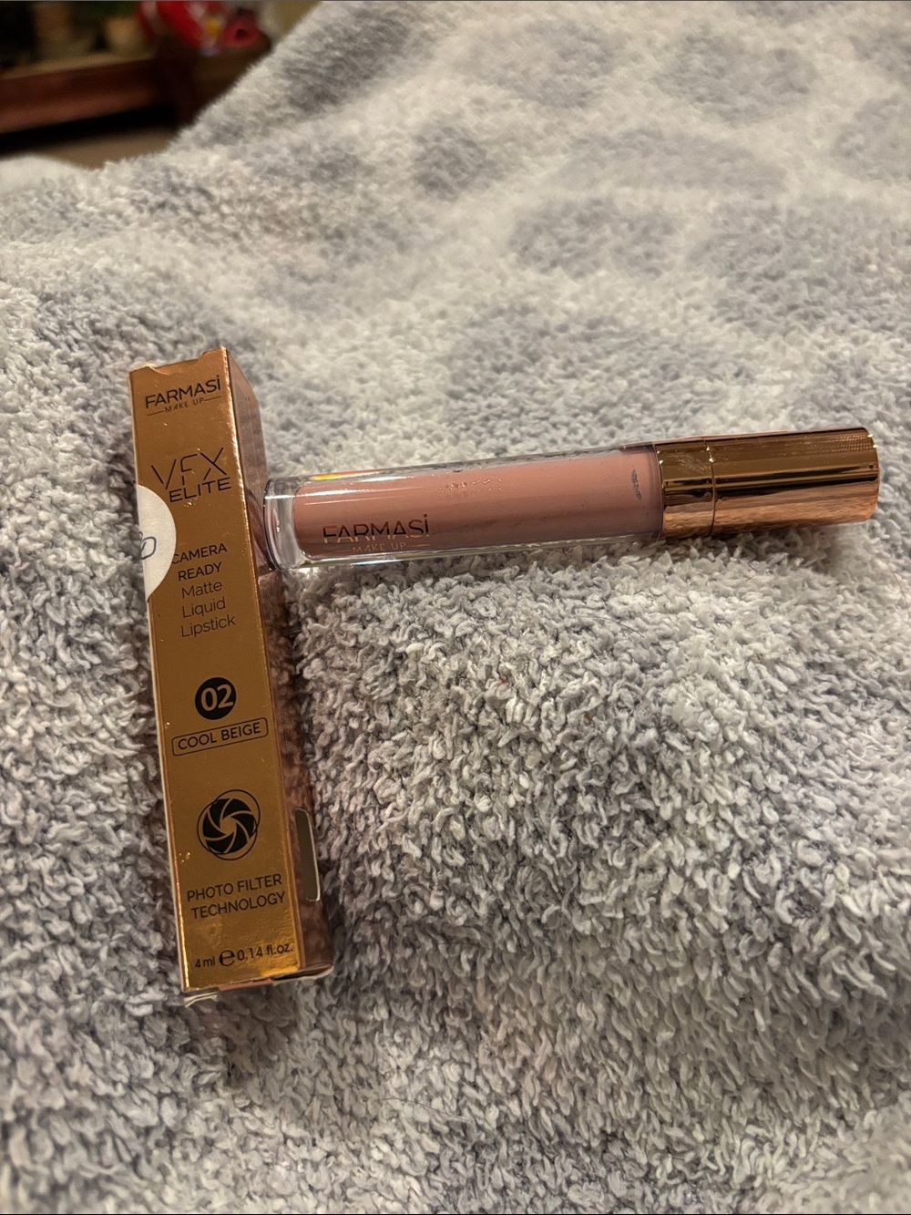 Farmasi VFX Elite camera ready Matte Liquid Lipstick - Cool Beige Nude